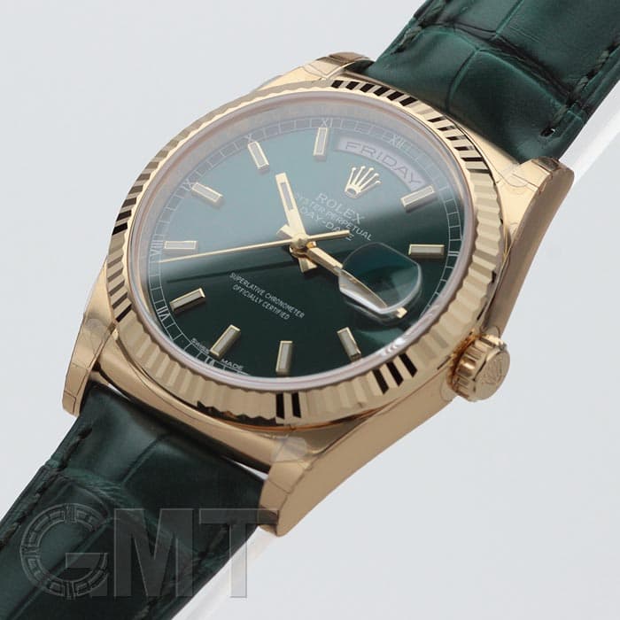 新品)ROLEX ロレックス デイデイト 118138 グリーン（商品ID