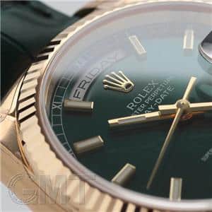 新品)ROLEX ロレックス デイデイト 118138 グリーン（商品ID