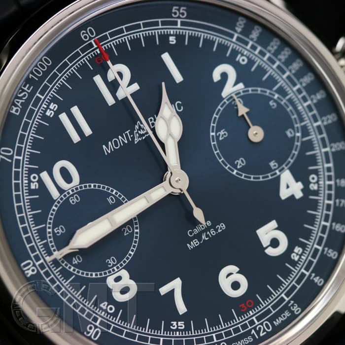 中古)MONTBLANC モンブラン 1858ワンプッシュクロノグラフ 114086