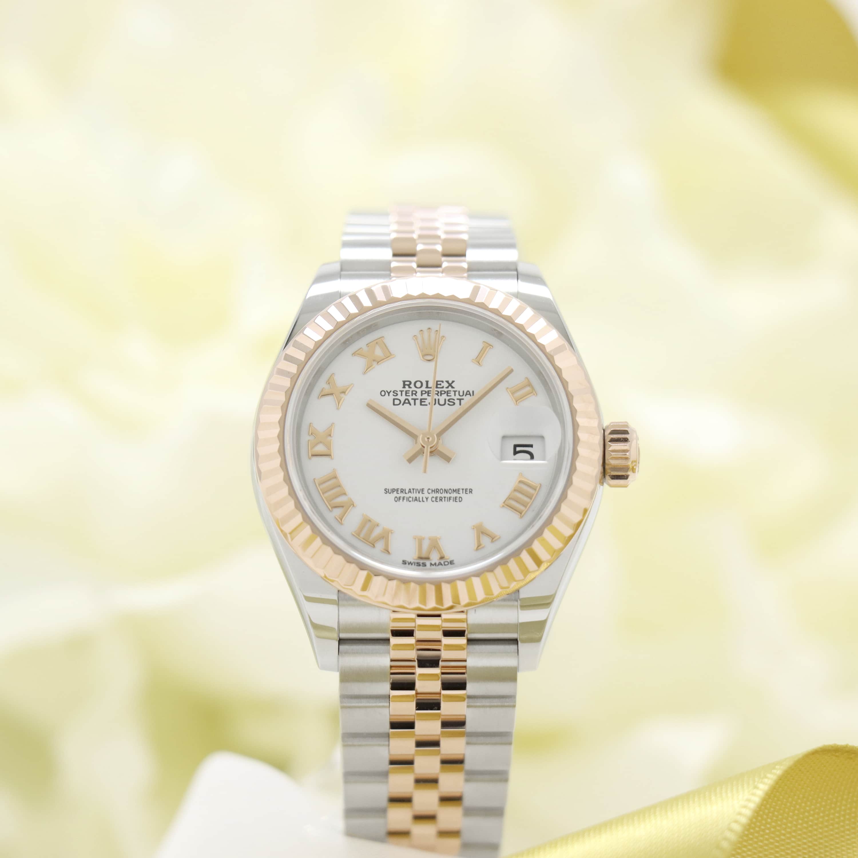 中古)ROLEX ロレックス デイトジャスト 28 279171 ホワイトローマ