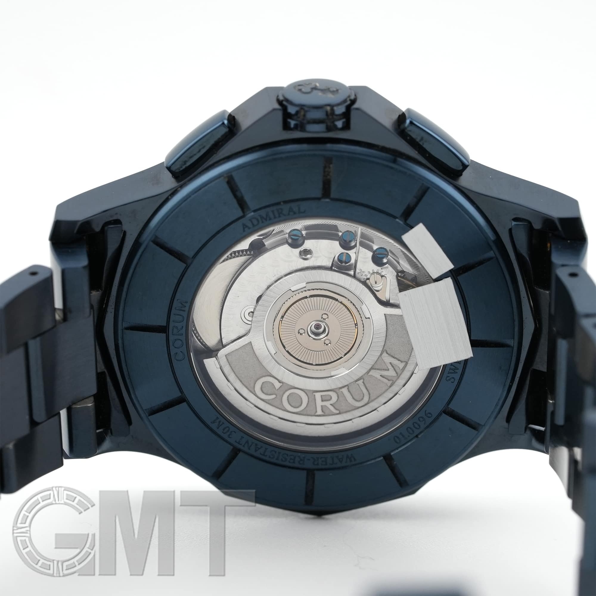 中古)CORUM コルム アドミラル 42 クロノグラフ A984/03797 ブルーPVD
