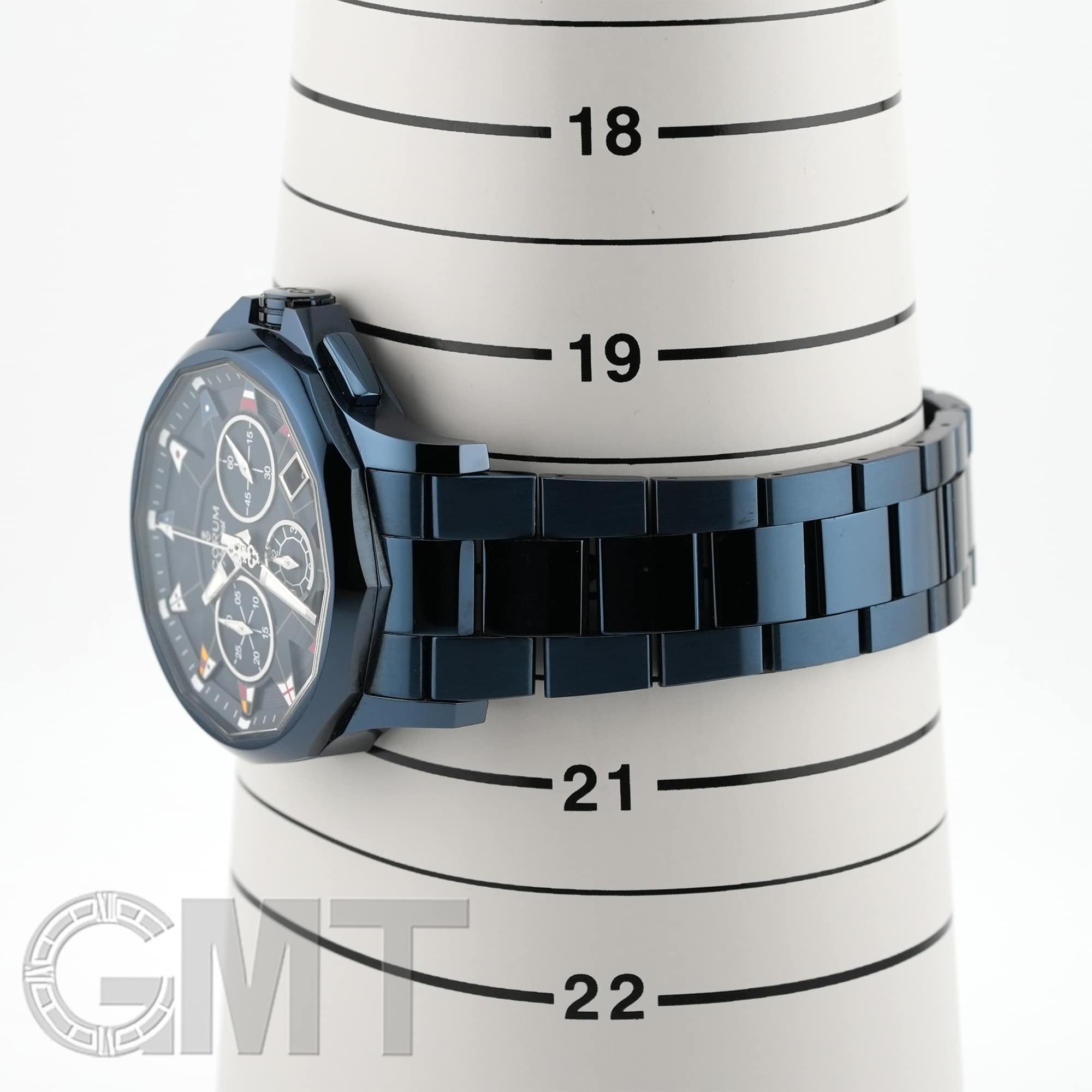 中古)CORUM コルム アドミラル 42 クロノグラフ A984/03797 ブルーPVD