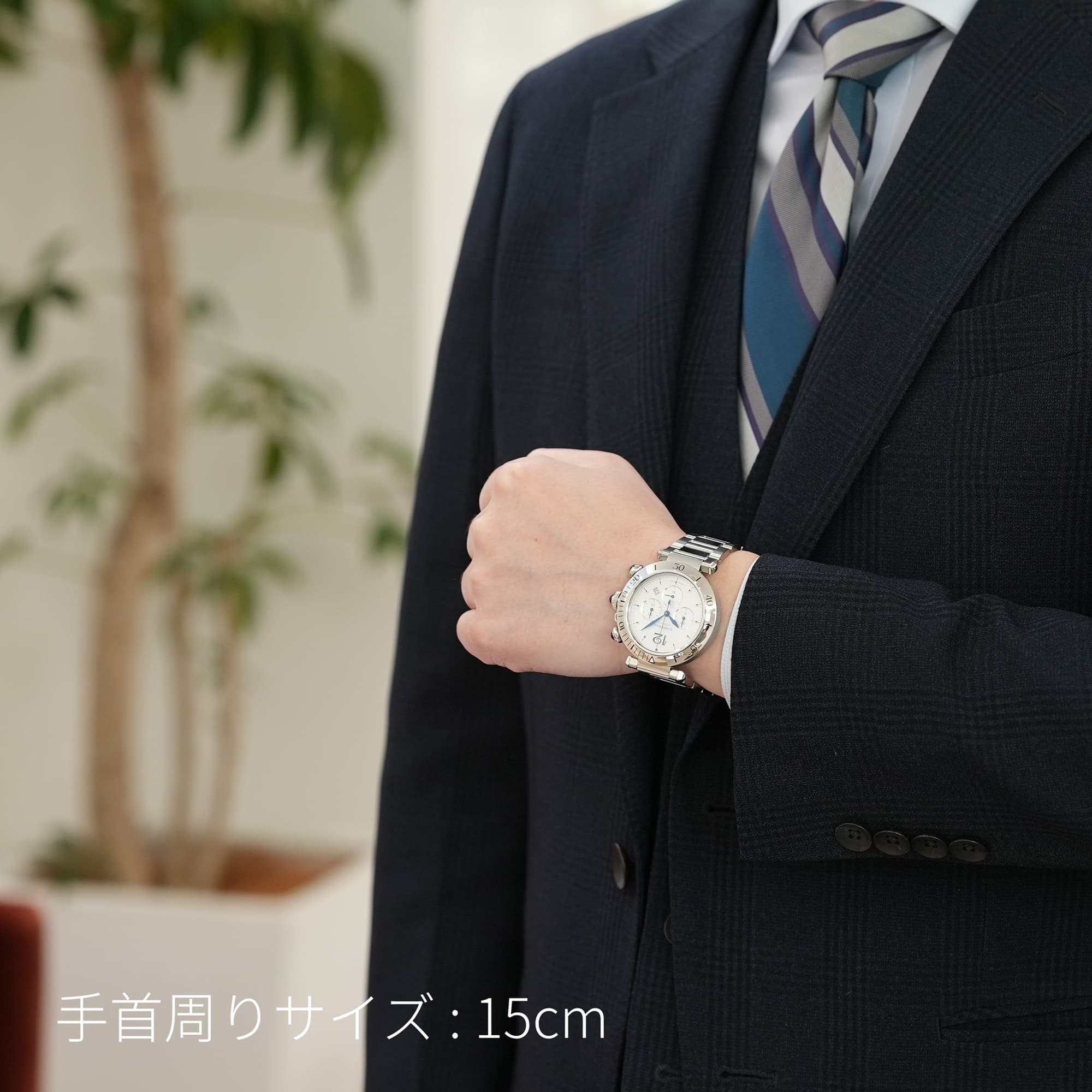 中古)CARTIER カルティエ パシャ ドゥ カルティエ クロノグラフ