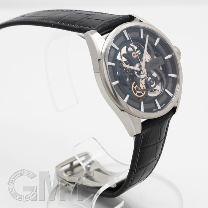 新品)ORIS オリス アーティックス スケルトン ブラック 734 7714 4054