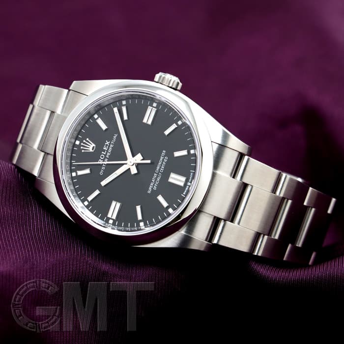 ROLEX ロレックス ウォッチ オイスター パーペチュアル 36 時計 126000 腕時計_x000D_
 ステンレススチール パープル 自動巻き ムラサキ文字盤 メンズ【中古】436 新品)ROLEX ロレックス オイスターパーペチュアル 36 126000 ブラック