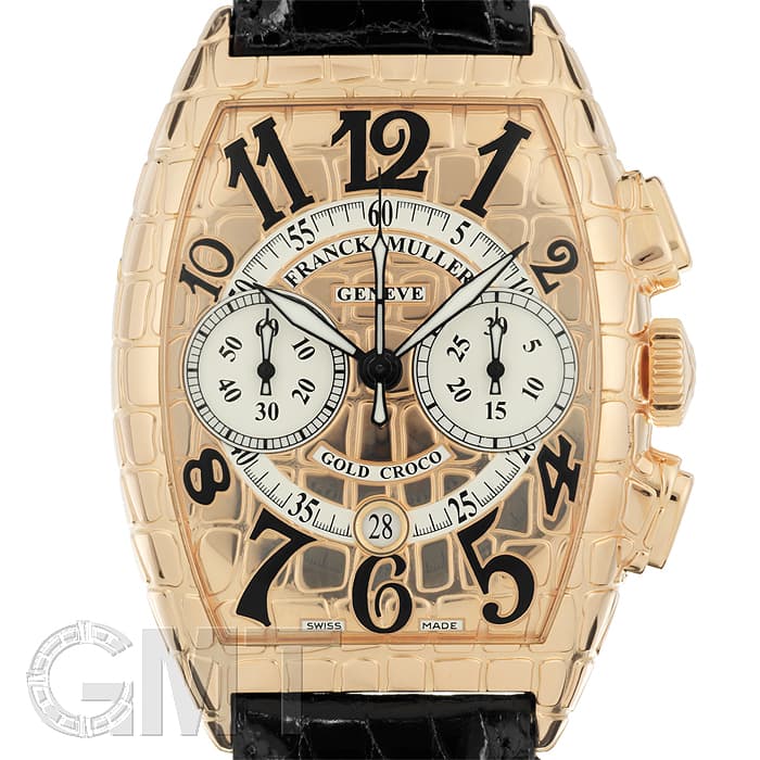 メカテクターゴールド　クロコ型押し限定モデル　未使用新品 新品)FRANCK MULLER フランク・ミュラー トノーカーべックス アイアン