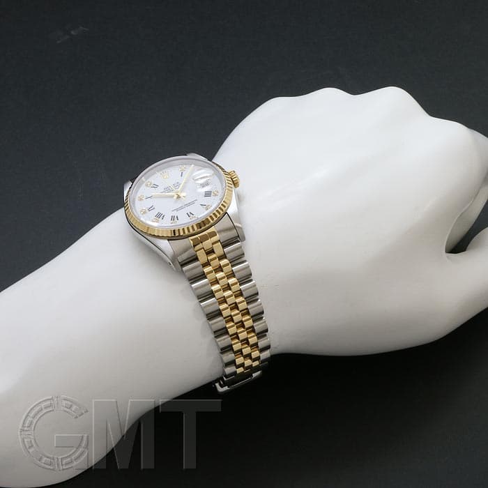 中古)ROLEX ロレックス デイトジャスト Ref.16233G ホワイトローマ