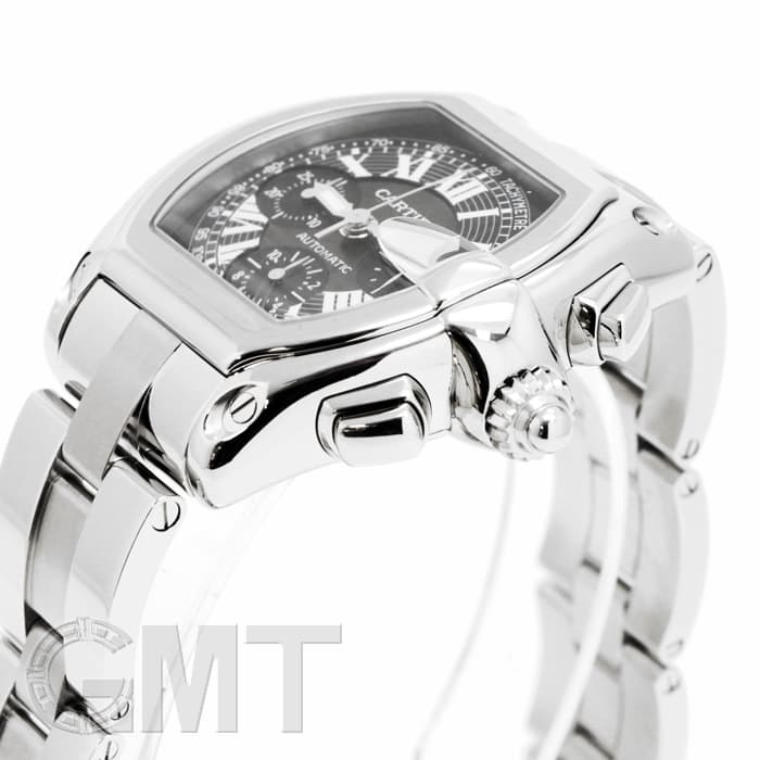 中古)CARTIER カルティエ ロードスター クロノグラフ ブラック