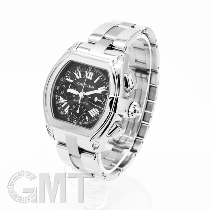 中古)CARTIER カルティエ ロードスター クロノグラフ ブラック