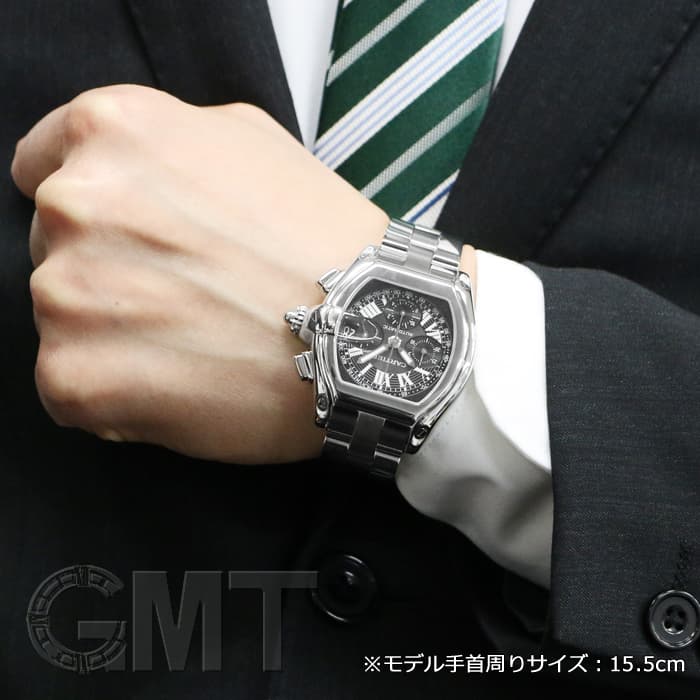 中古)CARTIER カルティエ ロードスター クロノグラフ ブラック