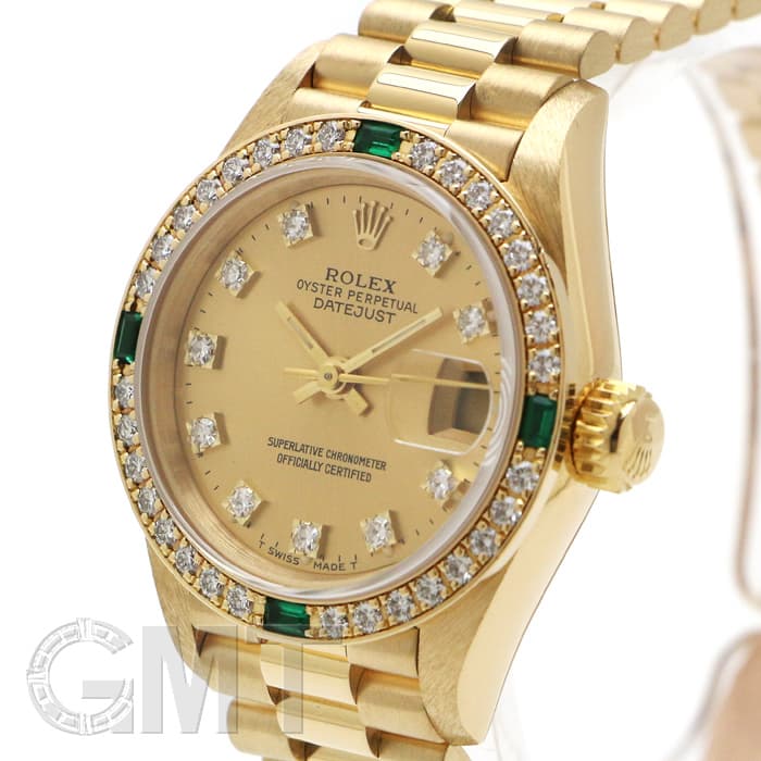 中古)ROLEX ロレックス デイトジャスト 69078G シャンパン ベゼル