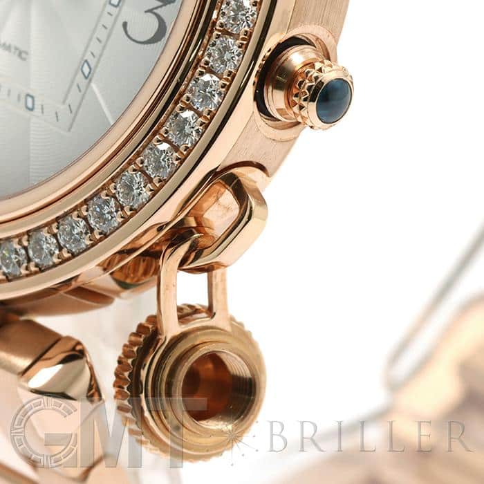 磨き済み Cartier(カルティエ) パシャ ダイヤベゼル WJPA0012 4326 PG/ラバー AT 自動巻 裏スケ ダイヤモンド ピンクゴールド Cartier - 磨き済み Cartier(カルティエ) パシャ ダイヤベゼル