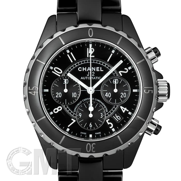 中古)CHANEL シャネル J12 クロノグラフ H0940 ブラック