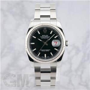 ROLEX ロレックス デイトジャスト 116234 ブラック オイスターブレスレット メイン