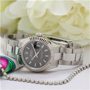 ROLEX ロレックス デイトジャスト 28 279174 ダークグレー オイスターブレス メイン