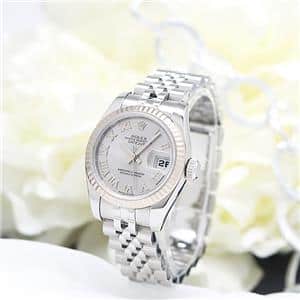 ROLEX ロレックス デイトジャスト 26 179174 グレー ローマ メイン
