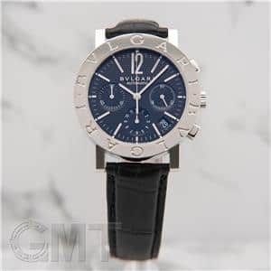BVLGARI ブルガリ ブルガリ・ブルガリ クロノグラフ ブラック レザー 101375 BB38BSLDCH/N メイン