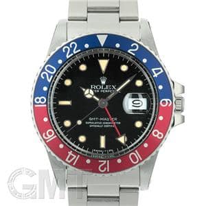 ROLEX ロレックス GMTマスター I レッド/ブルー 16750 フチあり ノーデイト文字盤 メイン