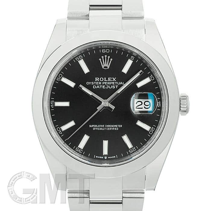 中古)ROLEX ロレックス デイトジャスト 41 126300 ブラック オイスター