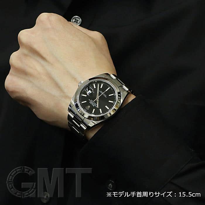 中古)ROLEX ロレックス デイトジャスト 41 126300 ブラック オイスター