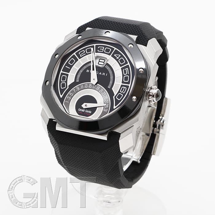 BVLGARIジェンタ オクトバイレトロムーブメントサファイアガラス2枚パッキン 中古)BVLGARI ブルガリ オクト バイレトロ ジェラルド・ジェンタ