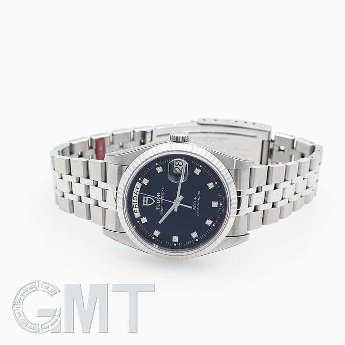 新品)TUDOR チューダー プリンス デイトデイ M76214 ブルー 10Pダイヤ
