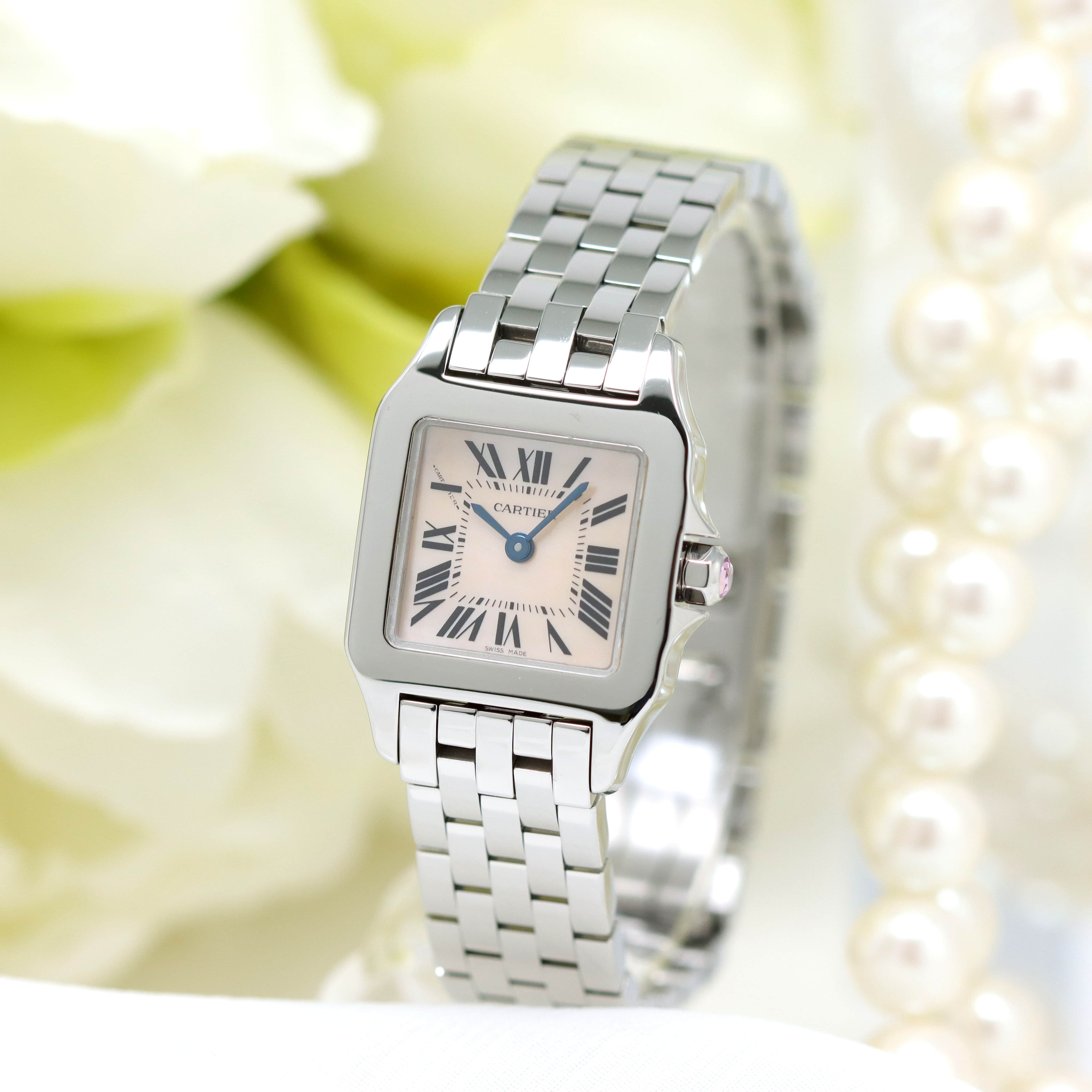中古)CARTIER カルティエ サントス ドゥモワゼル SM W25075Z5（商品ID