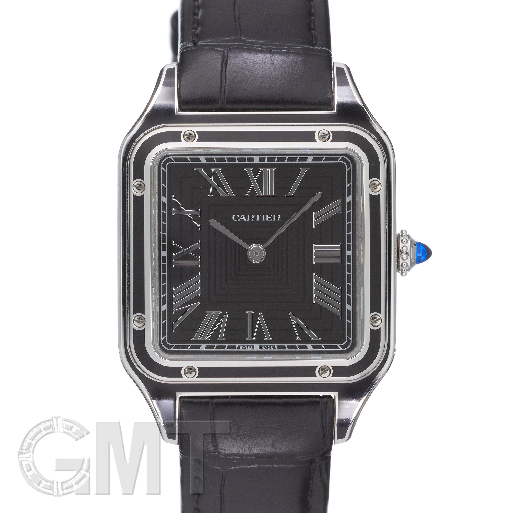 中古)CARTIER カルティエ サントス デュモン LM WSSA0046 ブラック