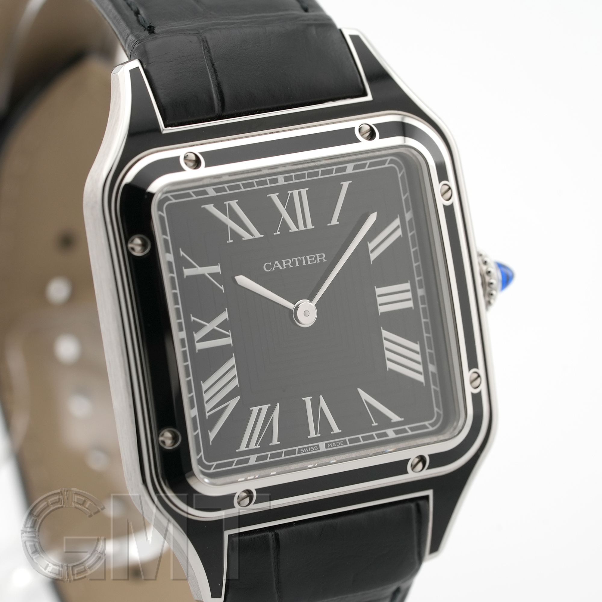中古)CARTIER カルティエ サントス デュモン LM WSSA0046 ブラック