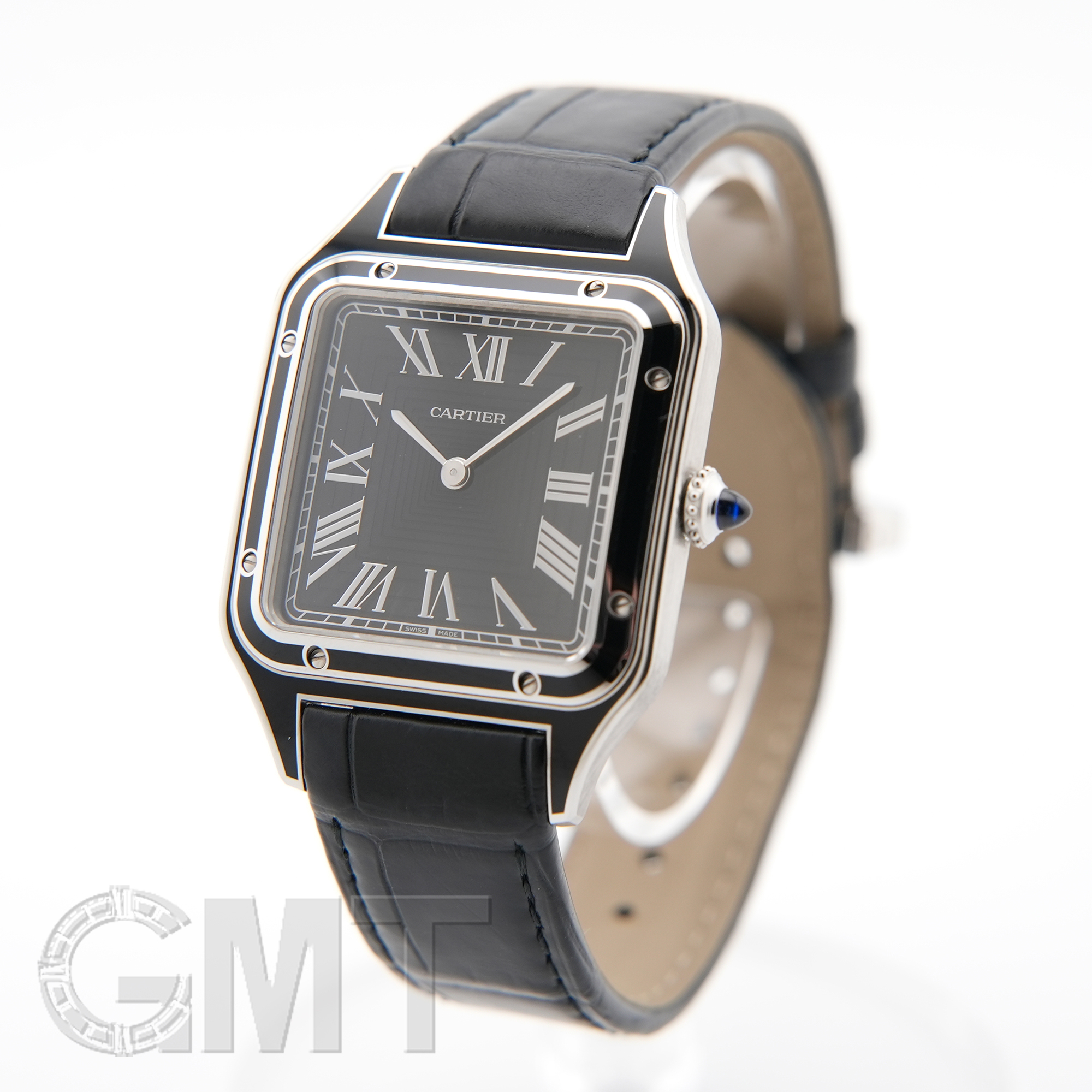中古)CARTIER カルティエ サントス デュモン LM WSSA0046 ブラック