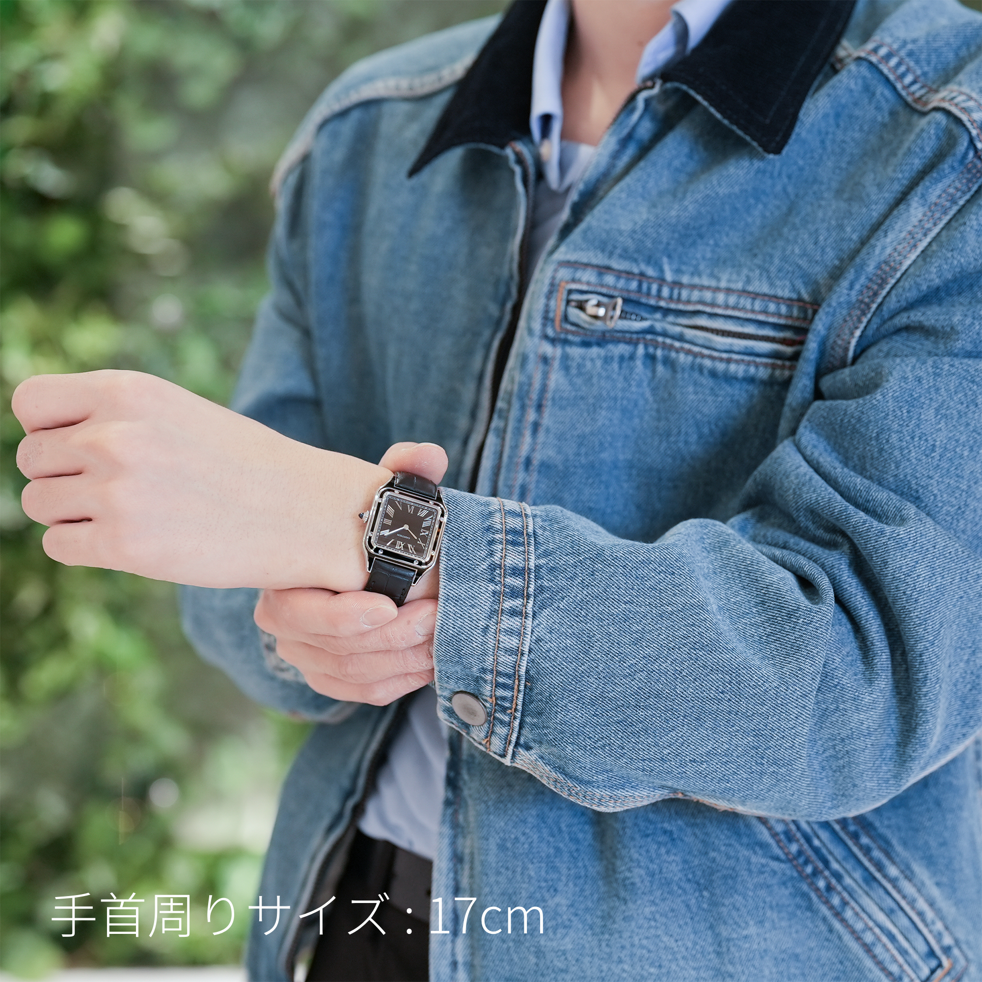 中古)CARTIER カルティエ サントス デュモン LM WSSA0046 ブラック