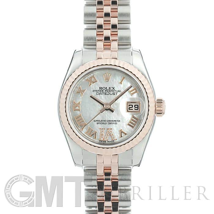 中古)ROLEX ロレックス デイトジャスト 179171NR ホワイトMOP VIダイヤ