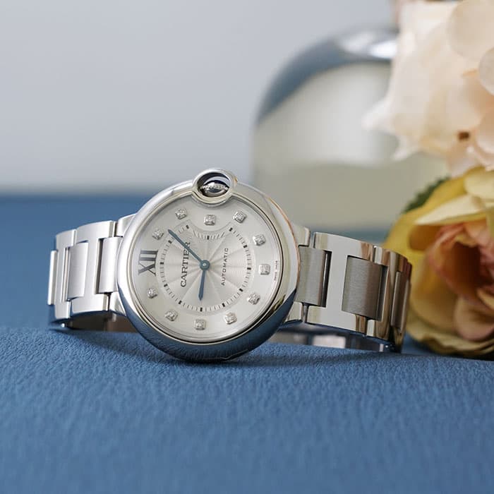 新品)CARTIER カルティエ バロンブルー シルバー 11Pダイヤ