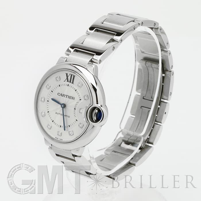 カルティエ(CARTIER)バロンブルー 33mm 11Pダイヤ