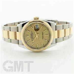 ROLEX ロレックス デイトジャスト 36 126203 ゴールデンフルーテッド オイスターブレス