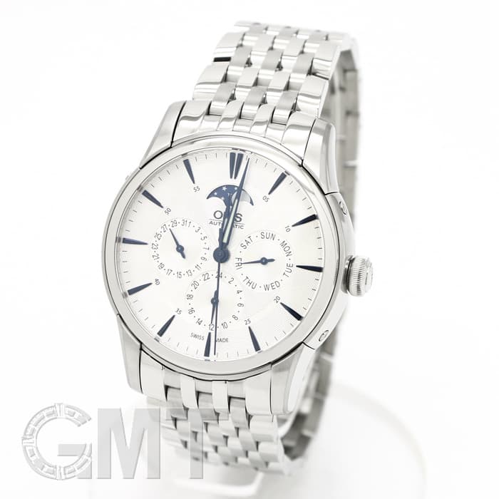 新品)ORIS オリス アートリエ コンプリケーション シルバー 781 7703