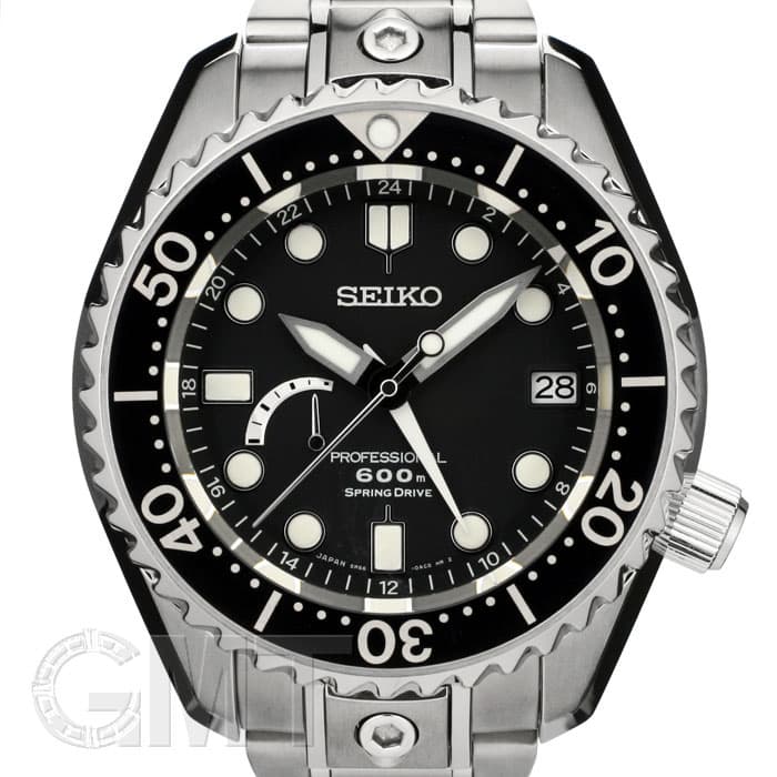 【値下げ・美品】通販生活 メラニーナ マーブルタイプ SEIKO ケース付き 中古)SEIKO セイコー プロスペックス マリーンマスター SBDB001