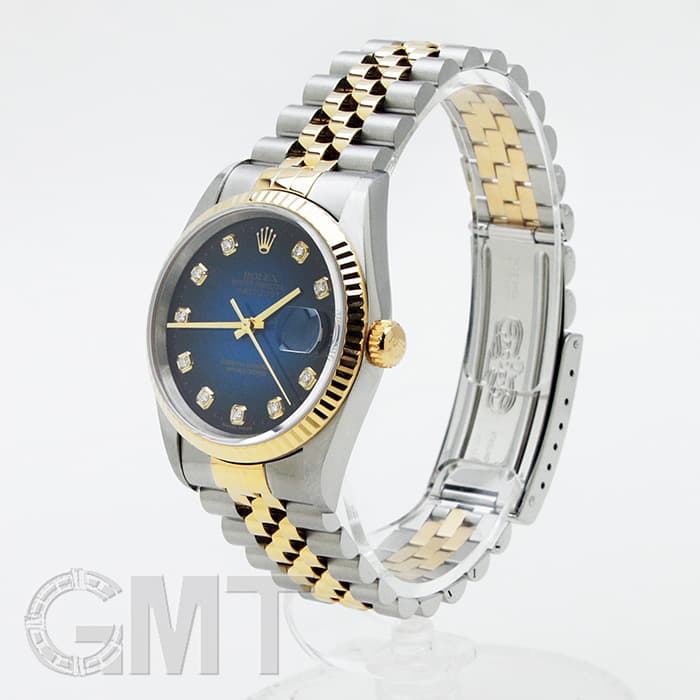 中古)ROLEX ロレックス デイトジャスト 16233G ブルーグラデーション T