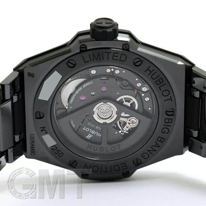ウブロ　ビッグバン　黒 赤ステッチ 新品)HUBLOT ウブロ ビッグバン インテグレーテッド タイムオンリー