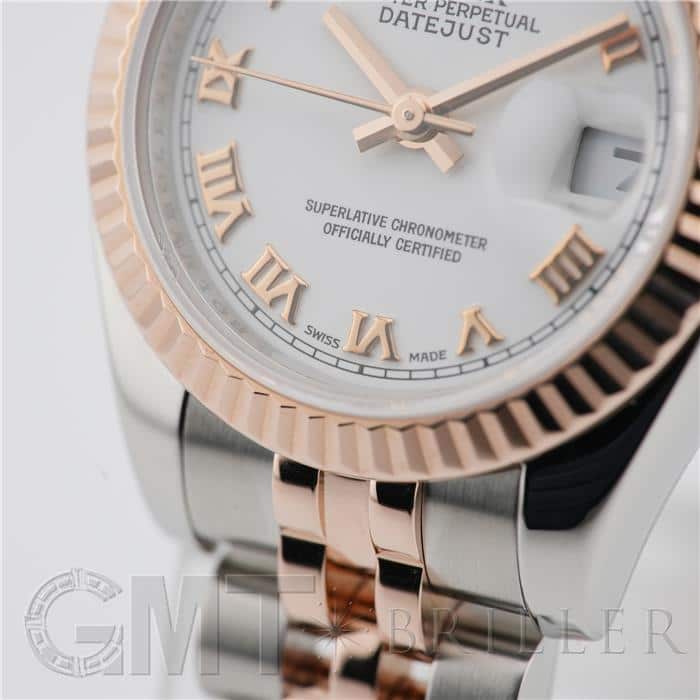 ロレックス ROLEX デイトジャスト26 179171 ホワイト SS/PG レディース 腕時計 ロレックス デイトジャスト 26 179171 | 時計・ブランド腕時計専門店