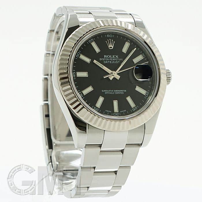 中古)ROLEX ロレックス デイトジャスト 116334 ブラック（商品ID