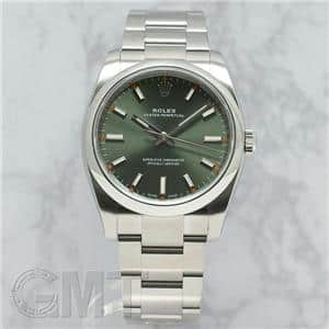 ROLEX ロレックス オイスターパーペチュアル 114200 オリーブグリーン メイン