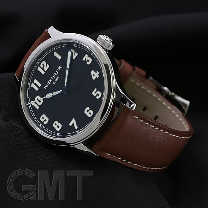 未使用　Patek Philippe ブラック レザーストラップ 中古)PATEK PHILIPPEパテック・フィリップ カラトラバ