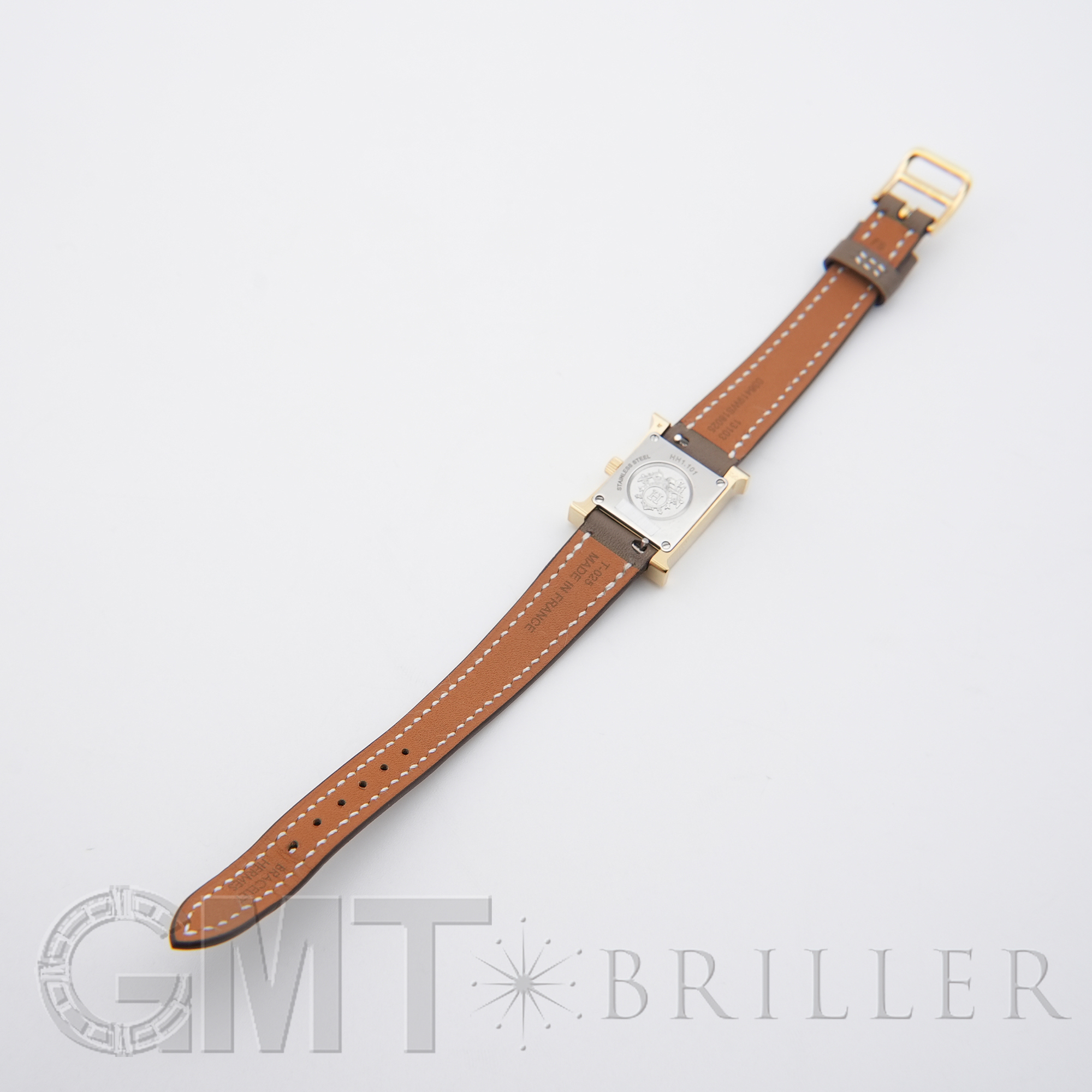 新品)HERMES エルメス Hウォッチ ミニ 21mm エトゥープ ヴォー