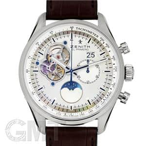 ZENITH ゼニス エル・プリメロ クロノマスター オープン ムーン＆サンフェイズ 03.2160.4047/01.C713 シルバー メイン