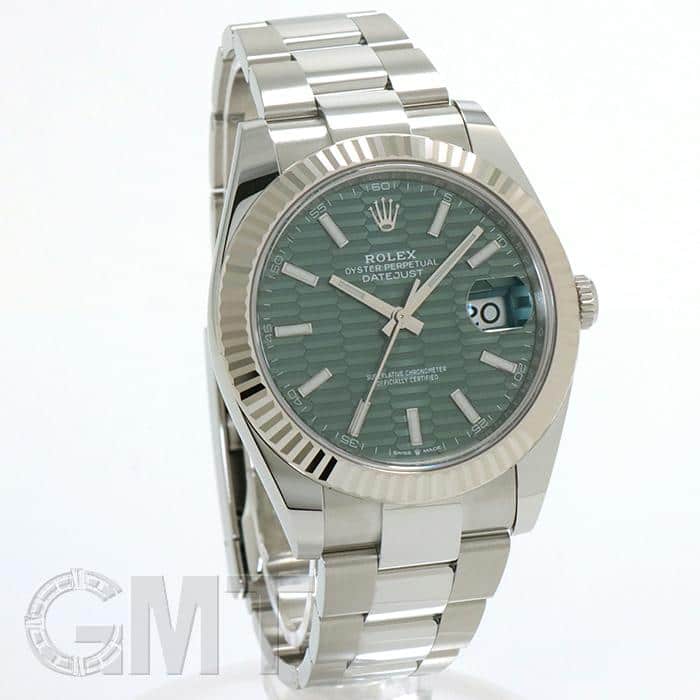 未使用)ROLEX ロレックス デイトジャスト 41 126334 ミントグリーン