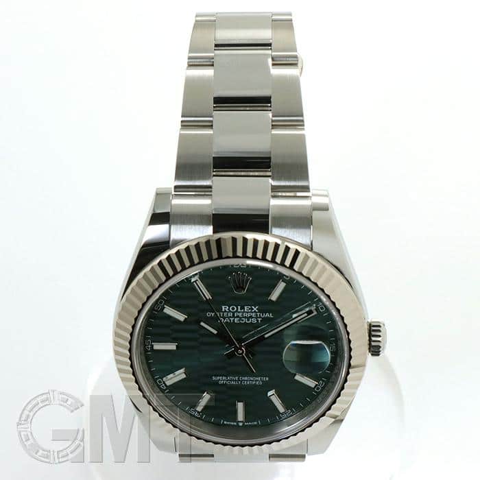 未使用)ROLEX ロレックス デイトジャスト 41 126334 ミントグリーン