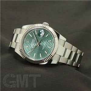 ROLEX ロレックス デイトジャスト 41 126334 ミントグリーン フルーテッドモチーフ オイスターブレス メイン