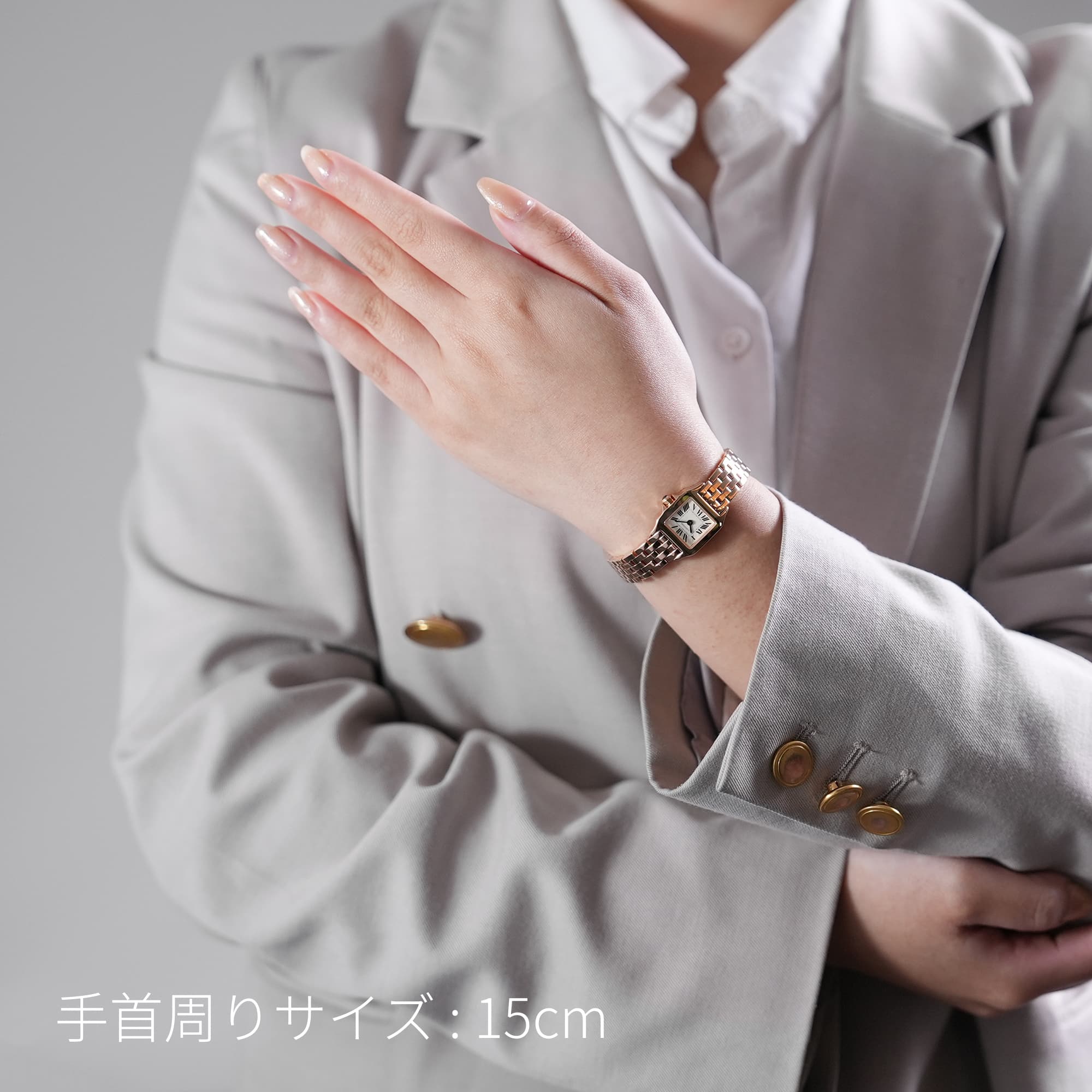 ミニ サントス ドゥモワゼル Ref.W25077X9 中古品 レディース 腕時計 W25077X9 Cartier（カルティエ） ミニサントス ドゥ モワゼル 中古