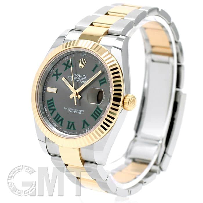 新品)ROLEX ロレックス デイトジャスト 41 126333 グレー グリーン